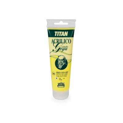 Colori giallo Titan Goya Acrilici di studio | Goya Lemon Yellow 26 - Tubo da 125 ml - Goya Lemon Yellow 26