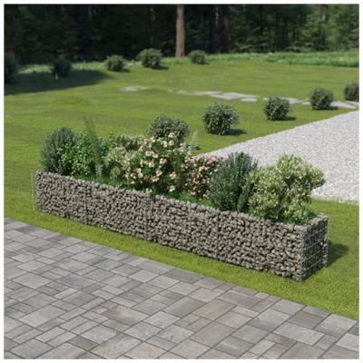 Gabbione Fioriera In Acciaio Zincato 360x50x50 Cm