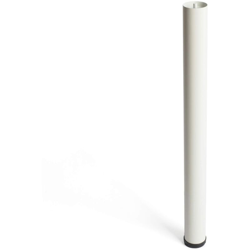 Gamba cilindrica regolabile stile moderno per mobili bassi. Altezza di 71 cm. Realizzata in acciaio con finitura bianco. Per il bricolage e il DIY. en oferta