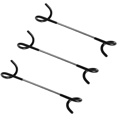 Gancio per lampada da campeggio a due vie in metallo a spirale multifunzionale da campeggio all'aperto 3 bastoncini [colore casuale]