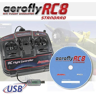 Aerofly RC8 Simulatore di volo per modellismo incl. telecomando - Ikarus