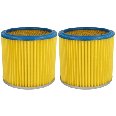 vhbw 2x filtro rotondo / filtro lamellare per aspirapolvere multiuso Aqua Vac Super 40, 615 S1, 615 S2, 760