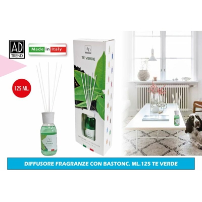Diffusore Fragranze Con Bastonc. Ml.125 Te Verde