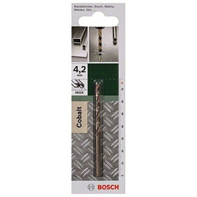 Bosch Accessories 2609255069 HSS Punta a spirale per metallo 4.2 mm Lunghezza totale 75 mm Cobalto DIN 338 Alberino cil