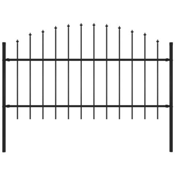 Recinzione Giardino Punta A Lancia (1-1,25) x1,7m Acciaio Nero precio