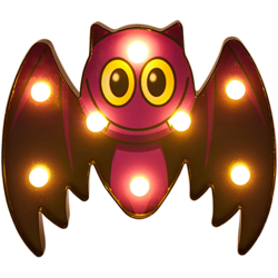 Stringa di luce decorativa per esterni di Halloween (alimentatore 2 * AA senza consegna),pipistrello B - pipistrello B en oferta