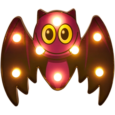 Stringa di luce decorativa per esterni di Halloween (alimentatore 2 * AA senza consegna),pipistrello B - pipistrello B