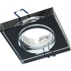 Zeitnet Inc. - Portafaretto incasso 60mm quadrato porta faretto nero vetro cristallo specchio GU10 GU5.3 MR16 características