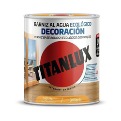 Vernice all'acqua Decoro Ecologico Brillante Titanlux | 250 mL - Marrone - Marrone precio