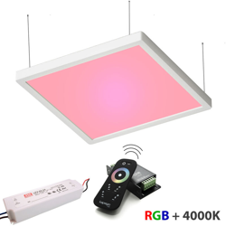 KIT lampada pannello sospensione LED 55W centralina RGBW 4000K alimentatore 24V precio