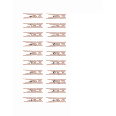 Clip per foto di ghirlanda luminosa con decorazione stellata di Natale, clip,2 clip di legno - 2 clip di legno