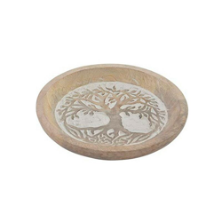 Bigbuy Home - Svuotatasche Vassoio Albero (Ø 22 cm) (Refurbished A+) precio