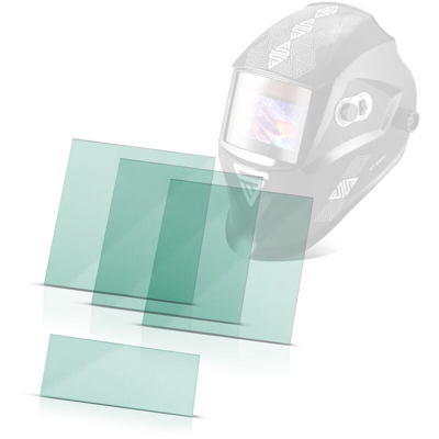 Lenti di ricambio per casco da saldatura completamente automatico ST-550L, trasparente, set da 3 - Stahlwerk
