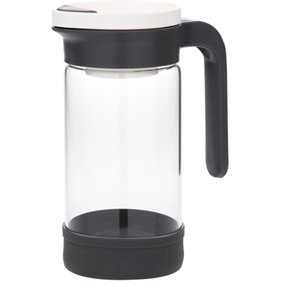 Brocca Per Frigo Ambition Con Filtro, Ideale Per te e Infusi Capacita' 1000 ml Vetro, Plastica Grigio, Trasparente