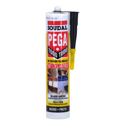 Pasta Adesiva Tutto 290 ML Nero - Nero - Soudal