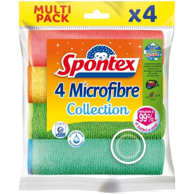 Mapa Spontex Italia S.p.a. - Spontex Microfibre Collection - Confezione 4 panni microfibra