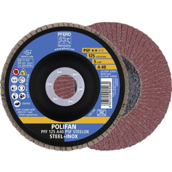 PFERD 67644125 POLIFAN-disco PFF 125 A 40 PSF STEELOX Diametro 125 mm 10 pz. características