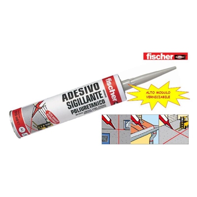 Adesivo sigillante poliuretanico asp fischer ml310 colore grigio