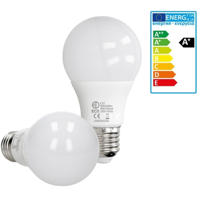 ECD Germany 1 x Lampadina LED a Filamento E27 9W - Bianco Neutro 4000K - 589 Lumen - AC 220-240V -Lampada a Incandescenza da 60W -Stile Vintage Retr?
