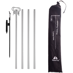 Gancio per lampada da campeggio argento en oferta
