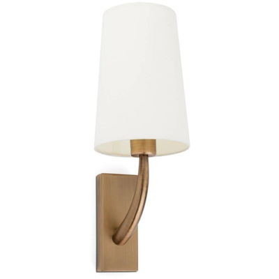 REM Lampada Da Parete oro vecchio mate/bianca