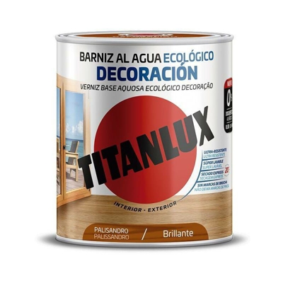 Vernice all'acqua Decoro Ecologico Brillante Titanlux | 250 mL - Palissandro - Palissandro