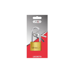 LUCCHETTO RETTANGOLARE ARCO LUNGO UNIKO mm 40 - blister 1 pz (chiave UL058) precio
