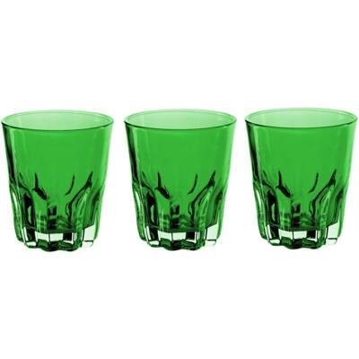 3 Bicchieri Acqua Mida Capacita' 310 ml Vetro verde