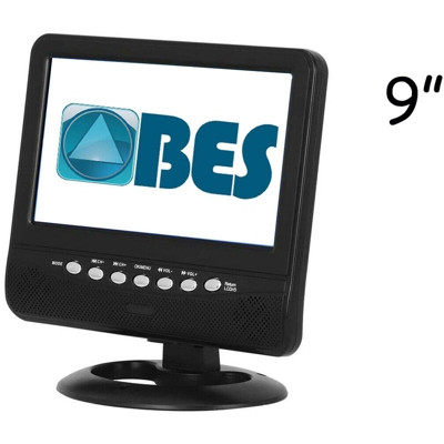 B&s - Tv portatile mini 9 pollici display TFT LCD antenna USB SD jack cuffie NS-901