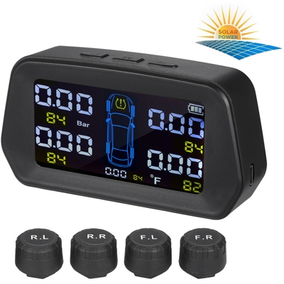 Monitor pressione pneumatici solare a 3 cifre, di tipo esterno - di tipo esterno