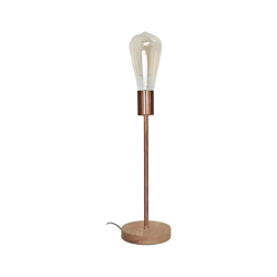 Opjet 010 385 - Lampada 'PETER' Copper - stand E27 legno Max.60W - en oferta