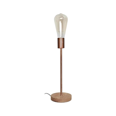 Opjet 010 385 - Lampada 'PETER' Copper - stand E27 legno Max.60W -