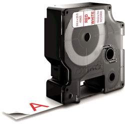 Nastro indicatore d1 19mmx7m rosso/bianco - Dymo precio