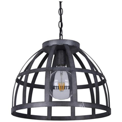 Ciondolo Appeso Industriale E Retrò In Argento Antico 1 Luce, E27 precio