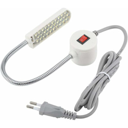 LITZEE Lampada da cucito Lampada da lavoro a LED 30 LED Collo di cigno flessibile per cucito Lettura Artigianato Trucco en oferta