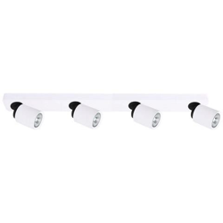 Faretti Moderni Bianco 4 Luci Con Paralume Bianco, Gu10 en oferta