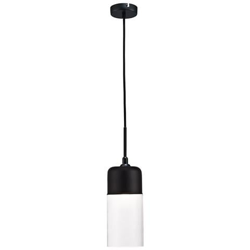 Sospensione Tube Soffitto 1 Luce E27 Nero, Vetro Trasparente características