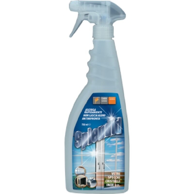 Splendid detergente pulisci vetri inox ceramica specchi cristalli antimpronta