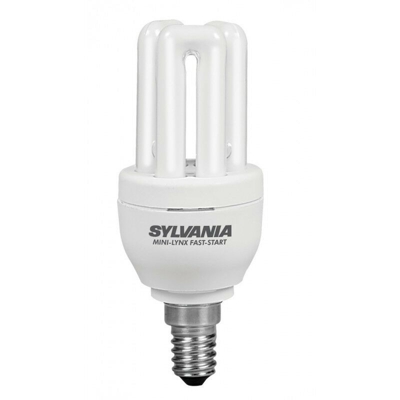 0035134 lampadina fluorescente compatta 8W E14 450lm - 2700K - Sylvania