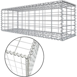 Gabbia 100x30x30cm Gabbione Per Sassi M5x10 Gabbioni A Rete Cestello Metallico en oferta