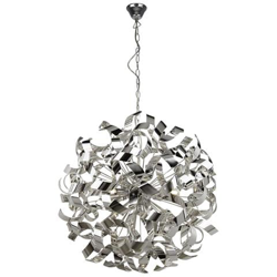 Lampada A Sospensione A 6 Nastri Luminosi Cromata, G9 precio