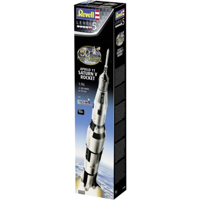 Modello spaziale in kit da costruire 03704 Apollo 11 Saturn V Rocket 1:96 - Revell