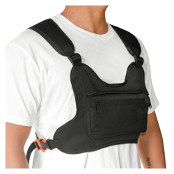 Borsa sul petto riflettente, nera precio