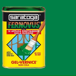 Saratoga Int.sforza - Fernovus brillante 750ml smalto formula gel diretto su ruggine, colori verde características