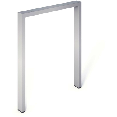 Gamba/telaio in acciaio a forma di U per tavoli da pranzo o da scrivania in stile industriale. Altezza di 71 cm. Realizzata in acciaio con finitura