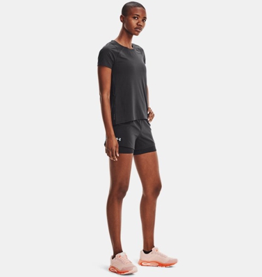 Shorts UA Iso-Chill Run 2-in-1 da donna