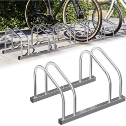 Portabici Doppio Porta Bicicletta 2 Posti Bici in Acciaio Rastrelliera da Terra precio