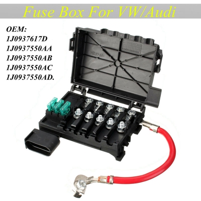 Drillpro - Scatola fusibili terminale batteria con cavo per GOLF VW JETTA 1999-2006 Audi 1J0937617D