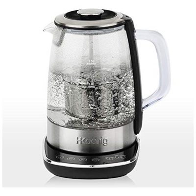 Ti600 teiera Automatica Per Tè-tisane, Filtro Rimovibile, Acciaio Inox-vetro, 1,5l, 2200w