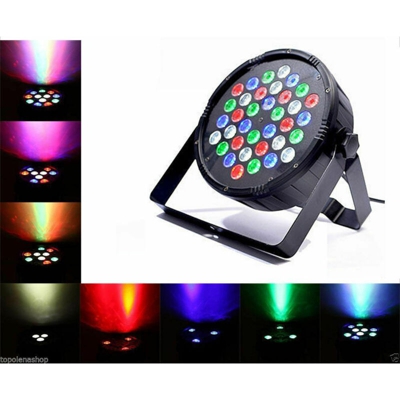 Proiettore Dmx 512 Effetto Luce Flat Par Light Rgb Alta Luminosita 36 Led 36W